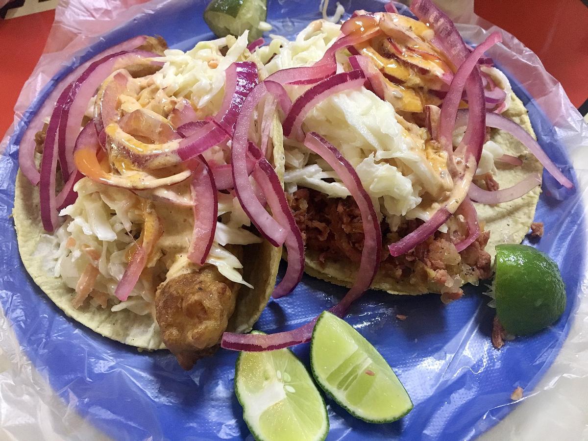fish tacos California plate